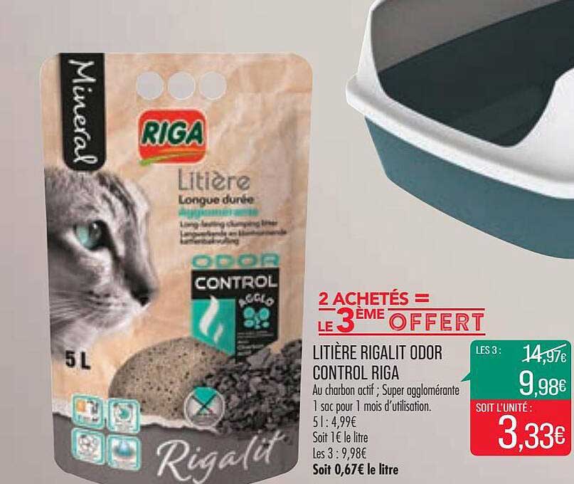 litière rigalit odor control riga