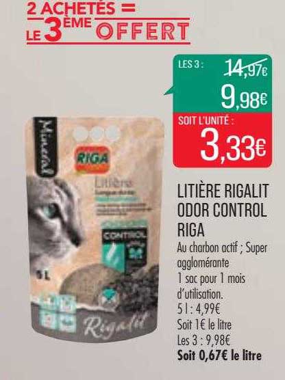 litière rigalit odor control riga