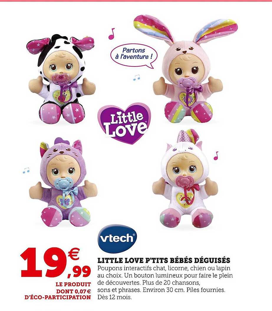 little love p'tits bébés déguisés vtech