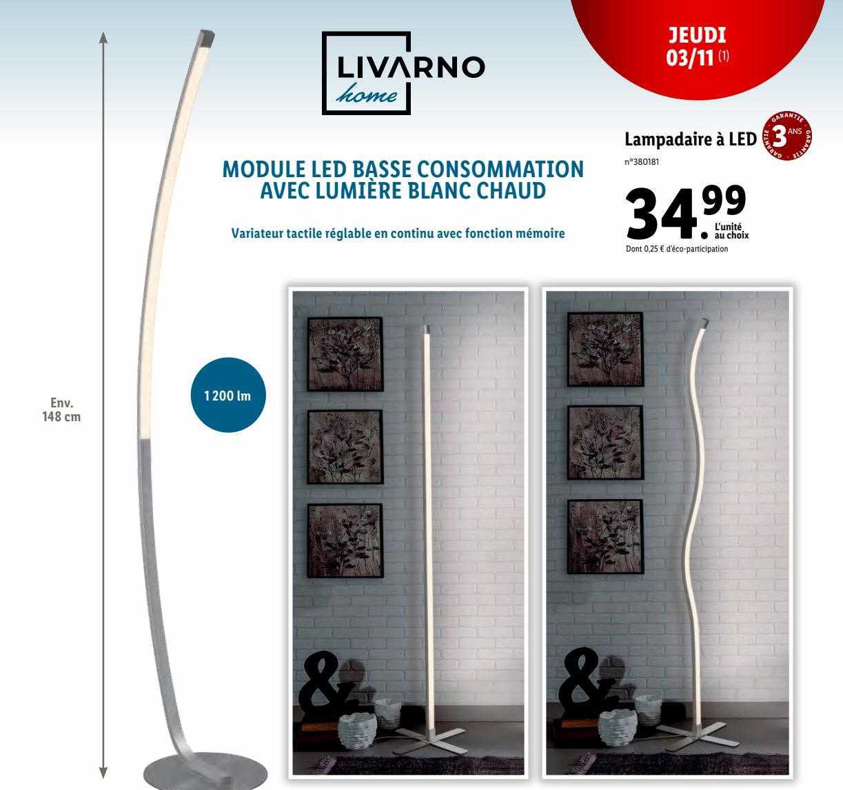 Livarno Lampadaire à Led
