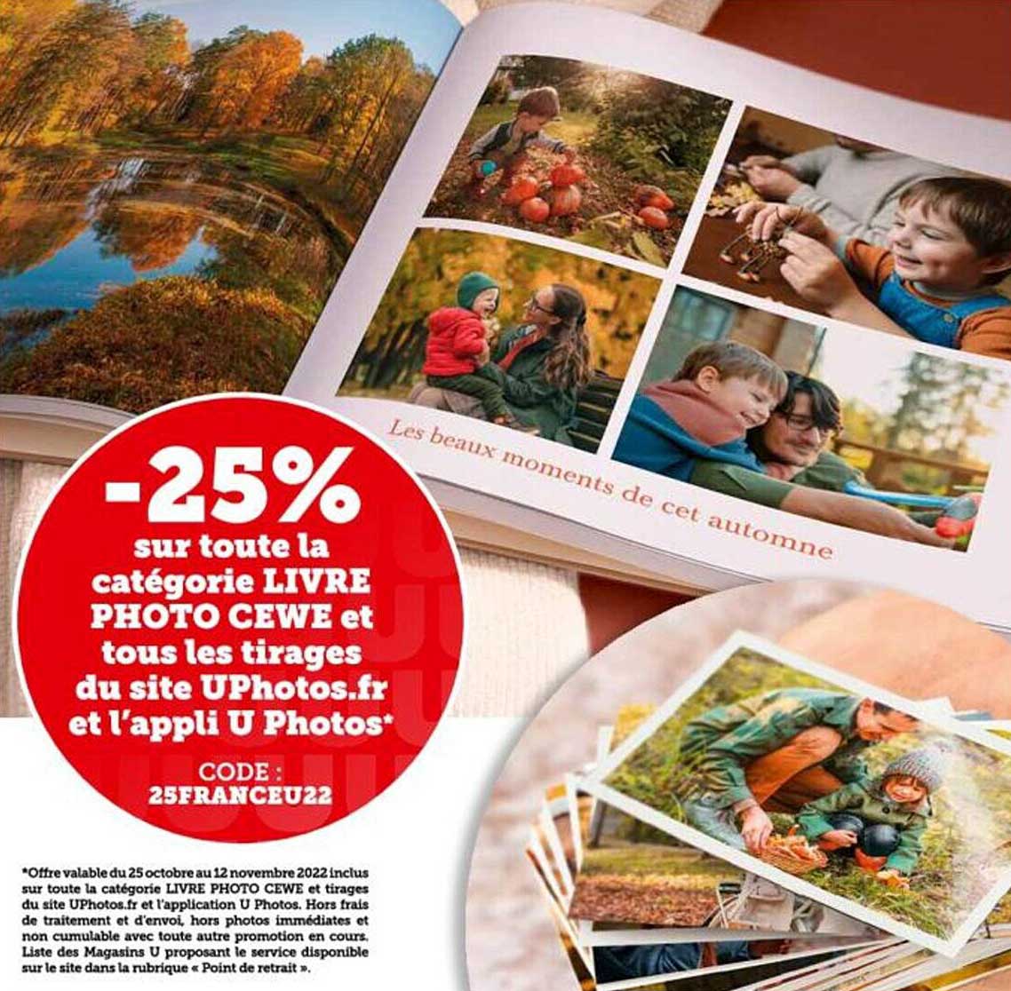 livre photo cewe et tirages du site UPhotos.fr et l'appli u photos
