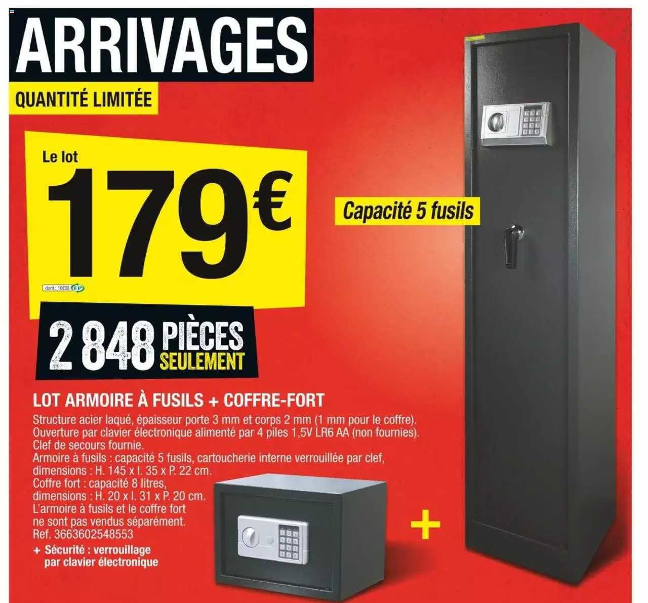 Lot Armoire à Fusils + Coffre-fort