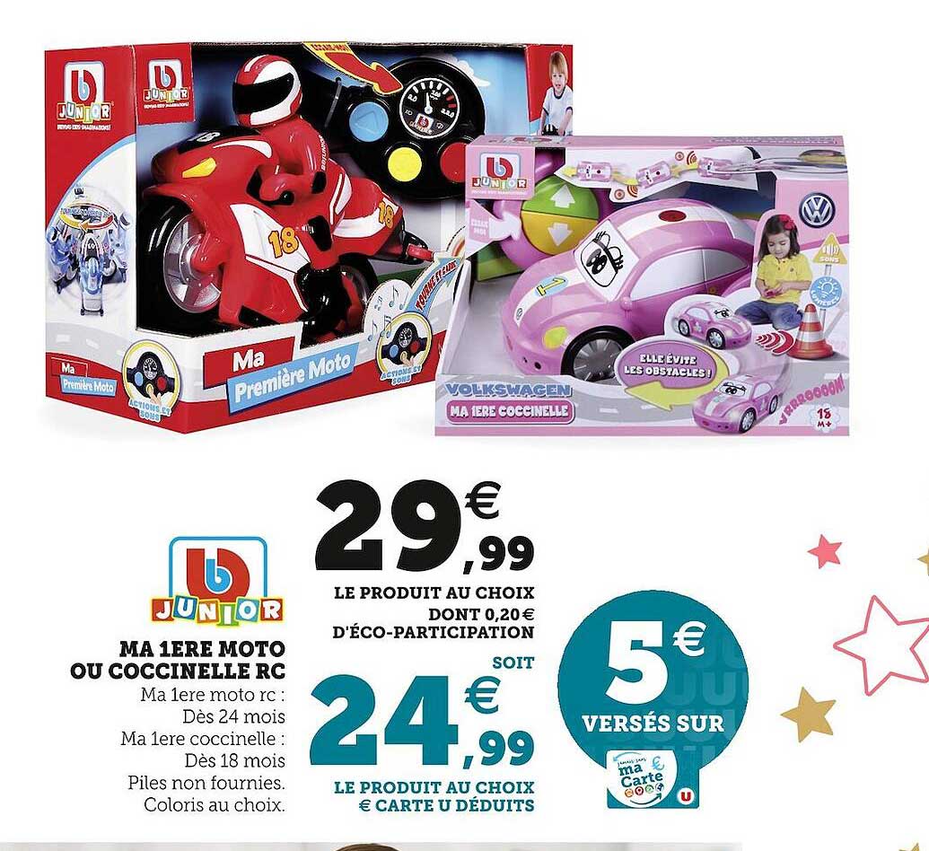 ma 1ère moto ou coccinelle rc bb junior