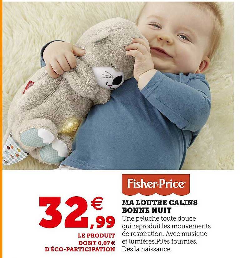 ma loutre calins bonne nuit fisher-Price
