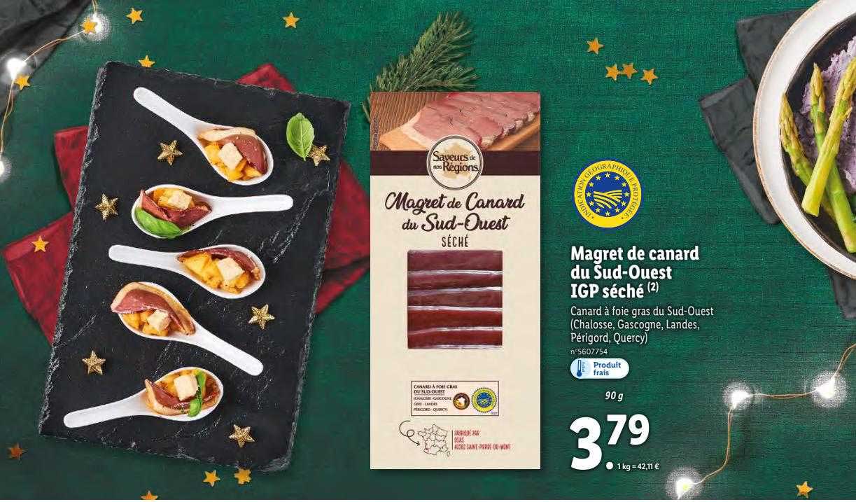 magret de canard du sud-ouest igp séché