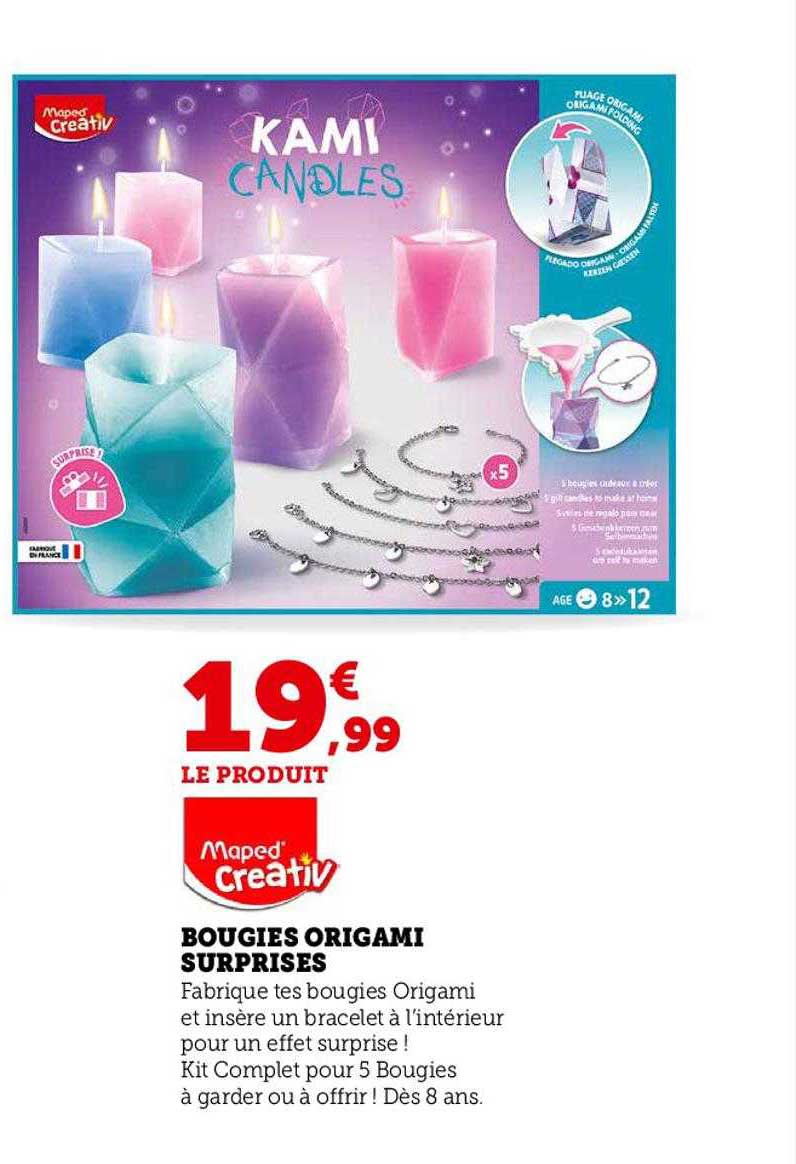 maped creativ bougies origami surprises