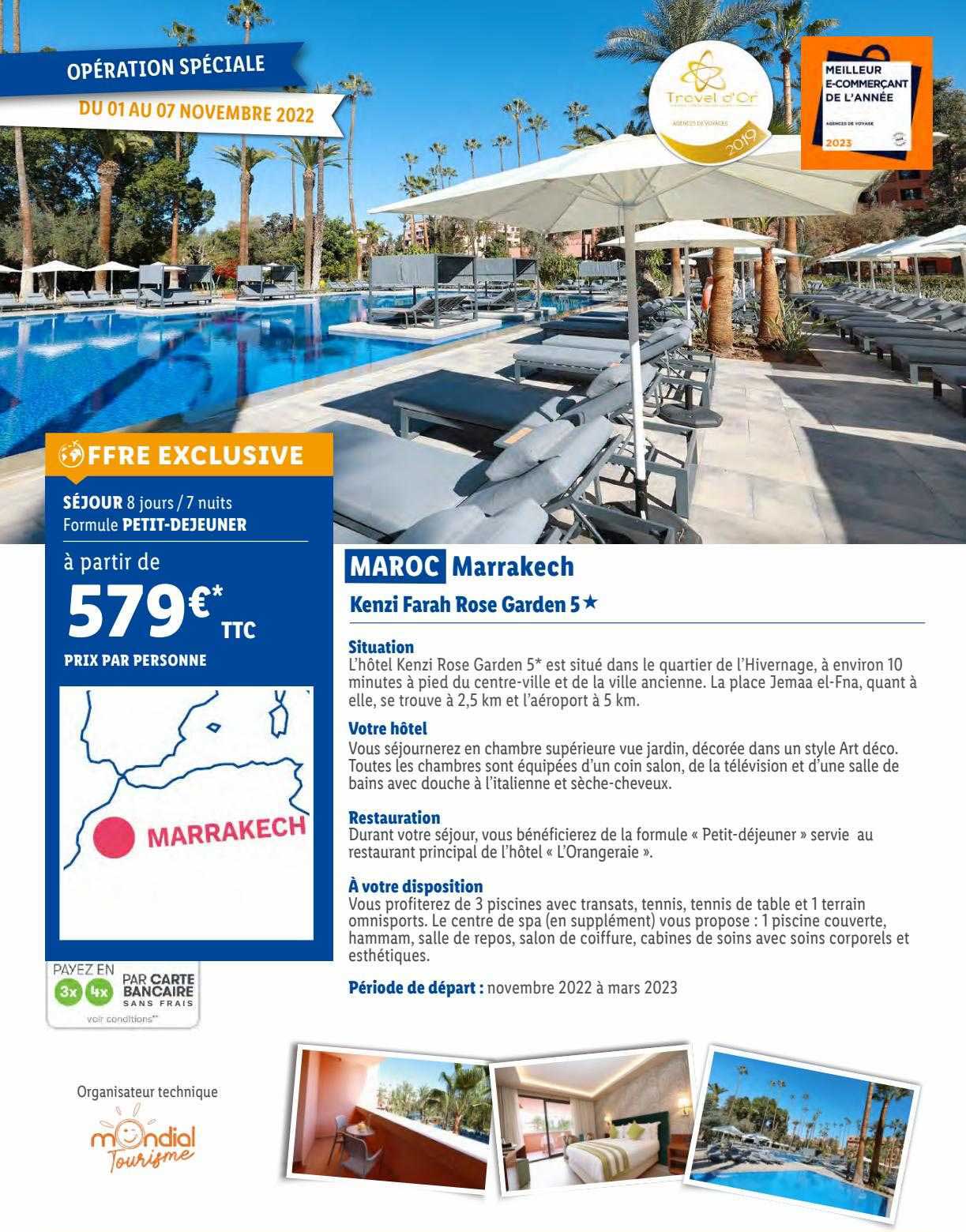 Maroc Marrakech Kenzi Farah Rose Garden