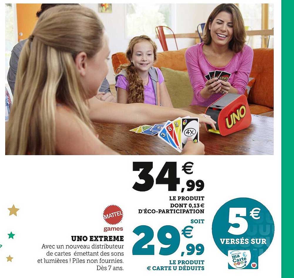mattel games uno extrême