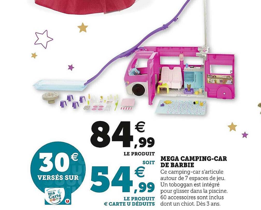 méga camping-car de barbie