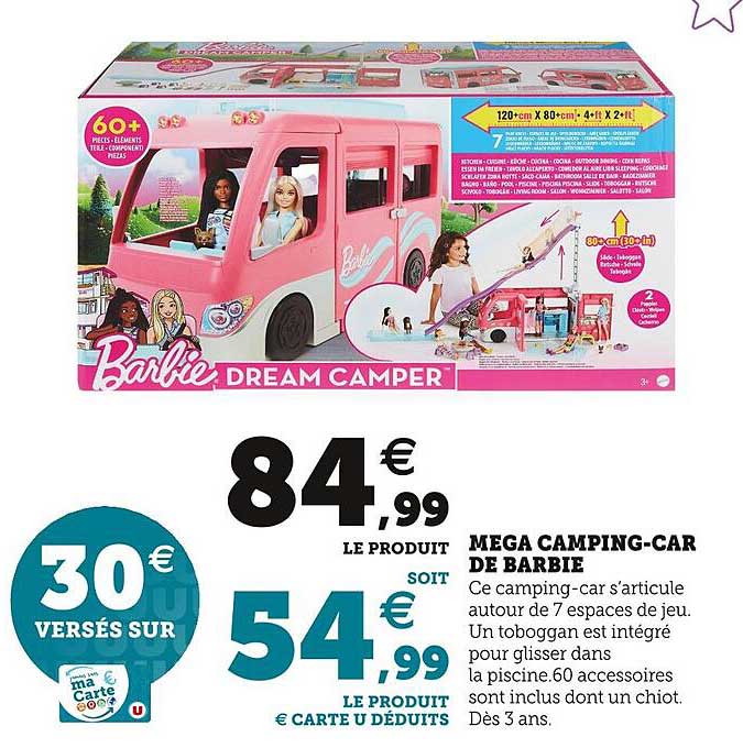 méga camping-car de barbie