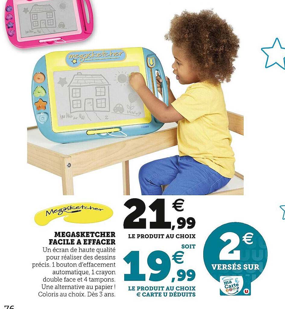 Megasketcher Facile à Effacer