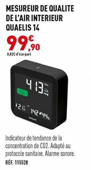 mesureur de qualité de l'air intérieur quaelis 14
