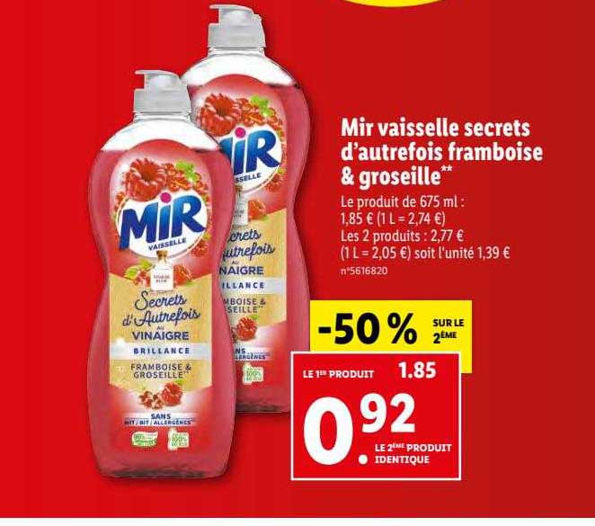 mir vaisselle secrets d'autrefois framboise & groseille