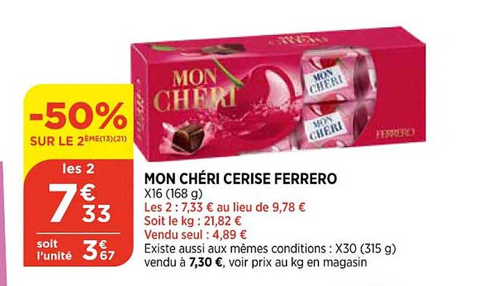 mon chéri cerise ferrero