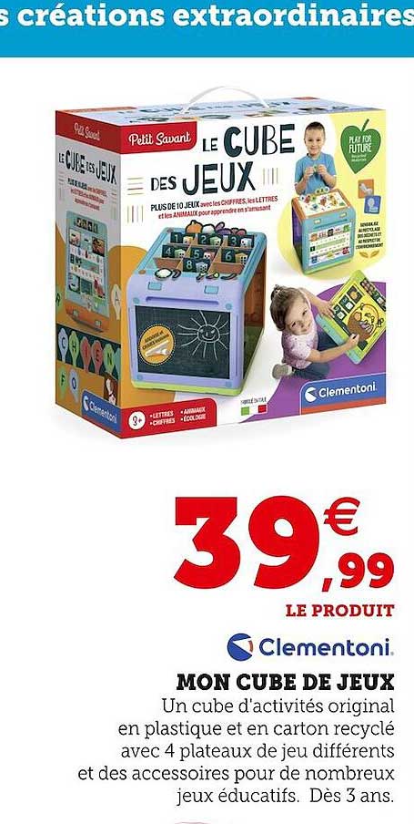 mon cube de jeux clementoni