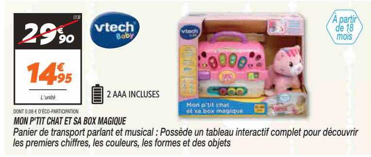 mon p'tit chat et sa box magique vtech baby