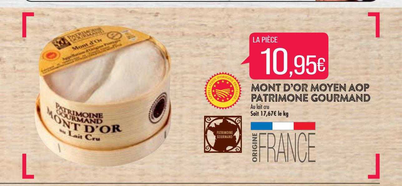 Mont D'or Moyen Aop Patrimoine Gourmand