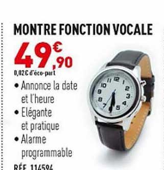montre fonction vocale