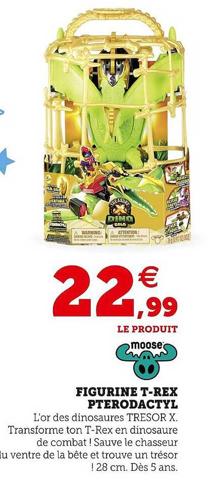 moose figurien t-rex pterodactyl