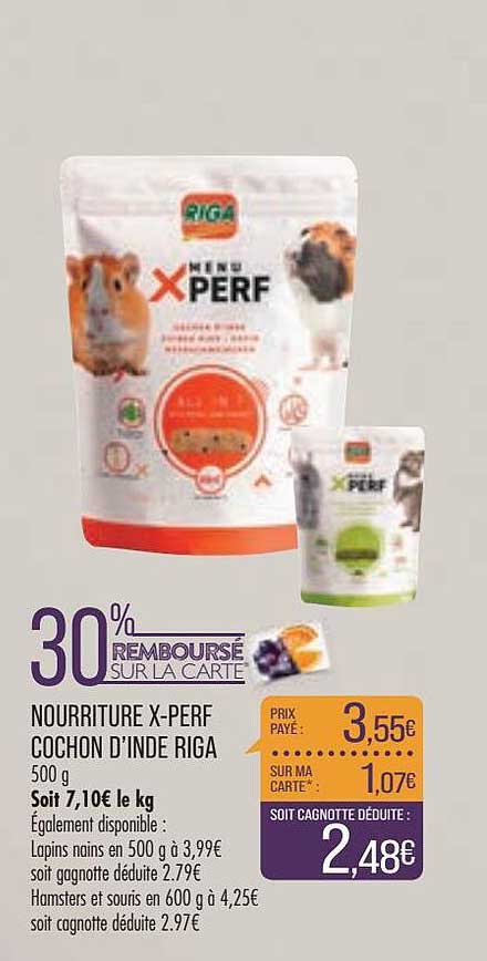 nourriture x-perf cochon d'inde riga