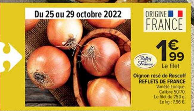oignon rosé de roscoff reflets de france