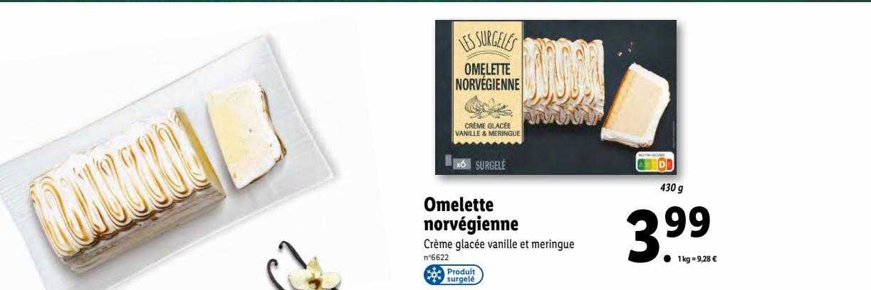 omelette norvégienne les surgelés