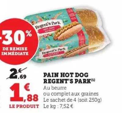 Pain Hot Dog Regent's Park