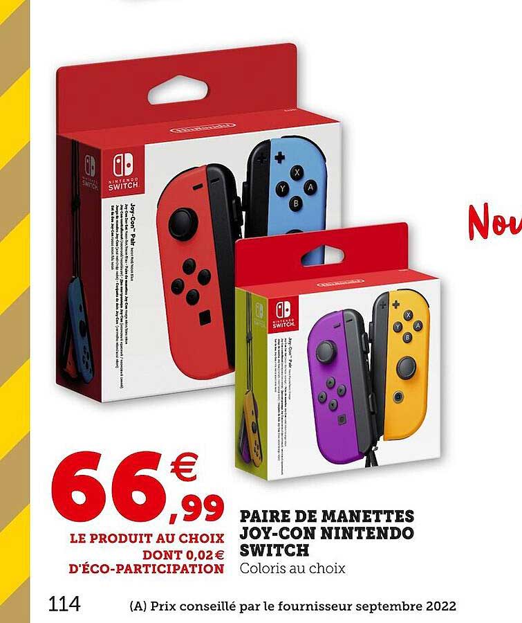 Paire De Manettes Joy-con Nintendo Switch