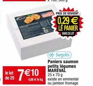 Panier Saumon Petits Légumes Maréval