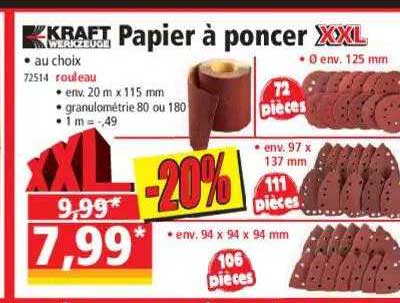 papier à poncer xxl kraft werkzeuge
