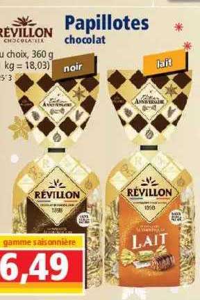 papillotes chocolat révillon