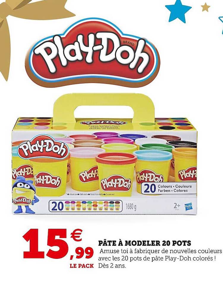 pâte à modeler 20 pots play-Doh