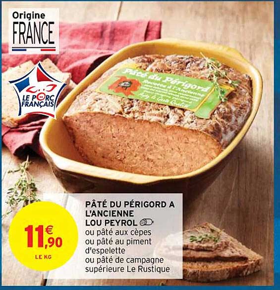 pâté de périgord à l'ancienne lou peyrol