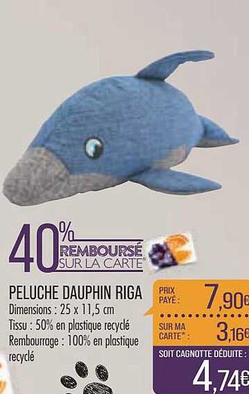 peluche dauphin riga