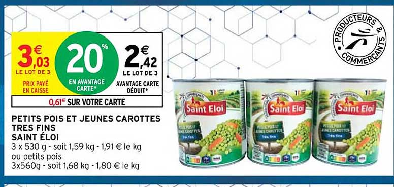 petits pois et jeunes carottes très fins saint éloi
