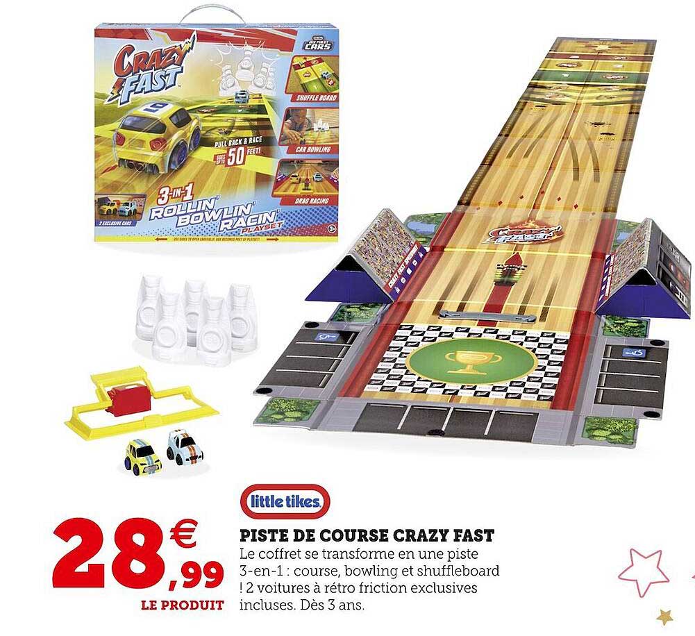 piste de course crazy fast little tikes