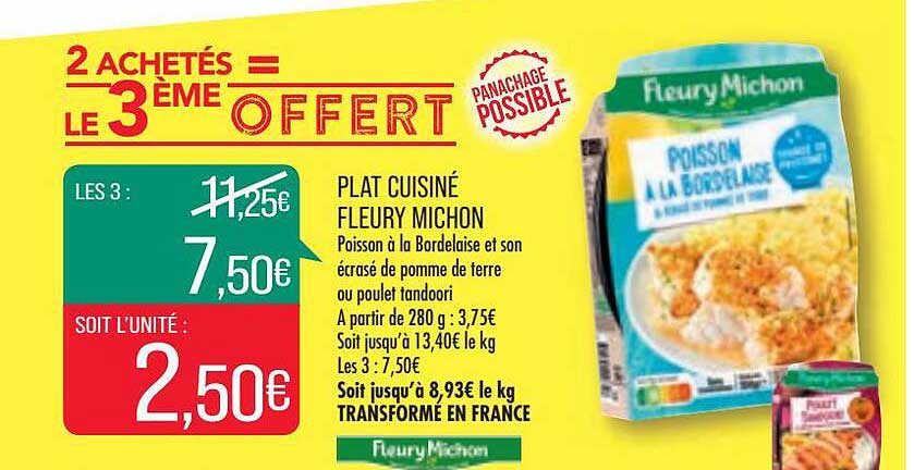 plat cuisiné fleury michon