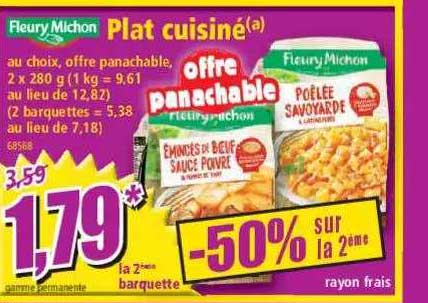 plat cuisiné fleury michon