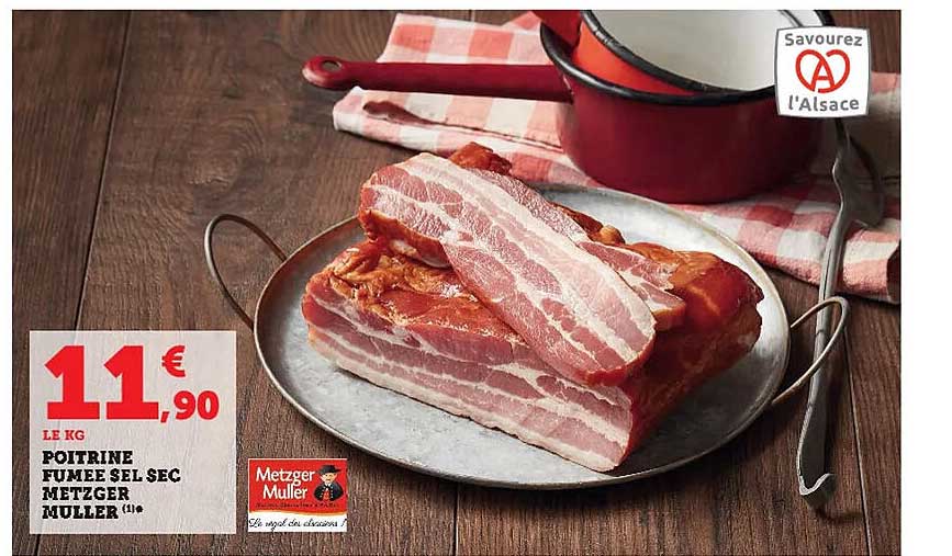 poitrine fumée sel sec metzger muller