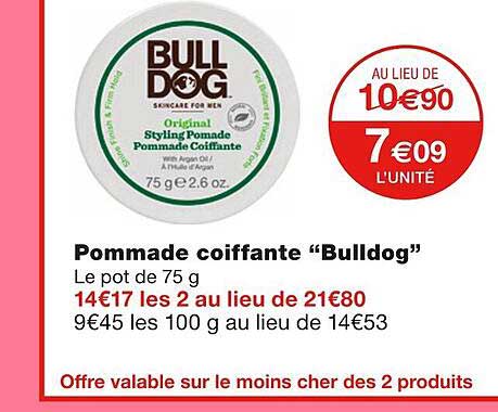 pommade coiffante "bulldog"