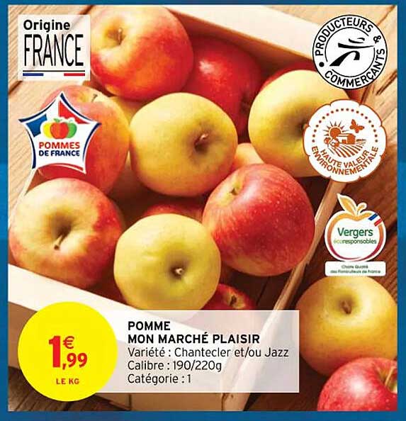pomme mon marché plaisir