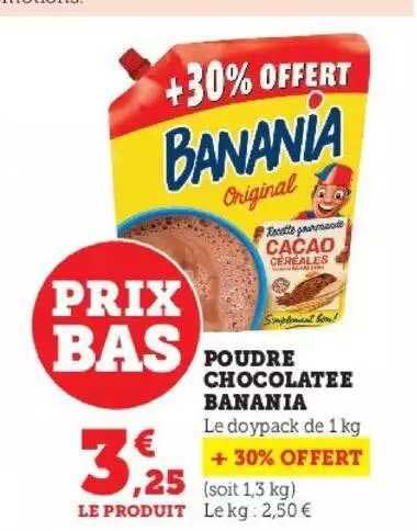 poudre chocolatée banania