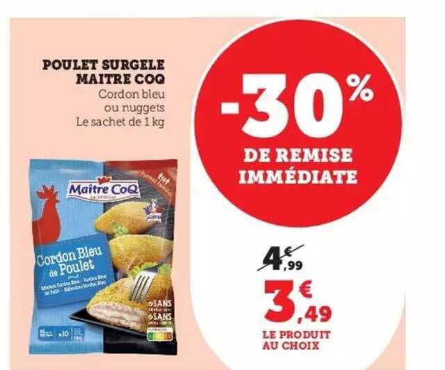 Poulet Surgelé Maître Coq