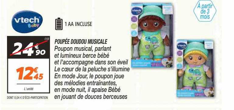 Poupée Doudou Musicale Vtech Baby