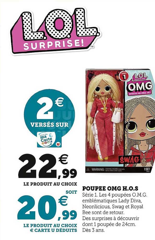 poupée omg h.o.s. l.o.l. surprise !