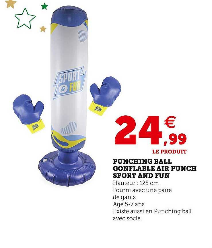 punching ball gonflable air punch sport and fun