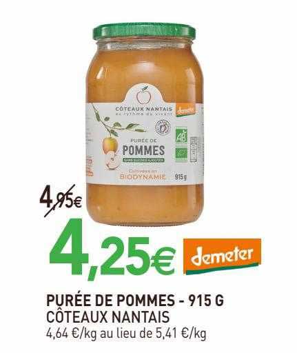 purée de pommes côteaux nantais