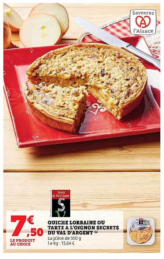 quiche lorraine ou tarte à l'oignon secrets du val d'argent
