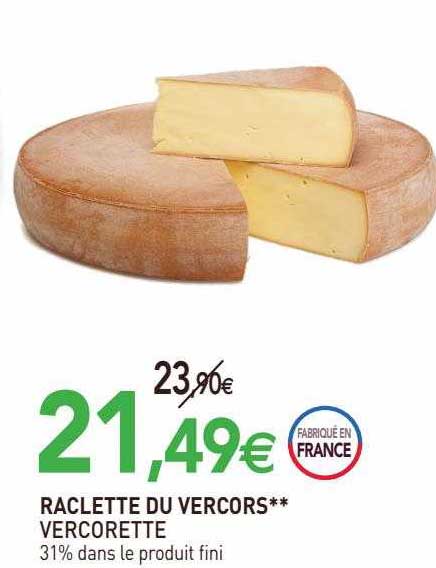 raclette du vercors vercorette