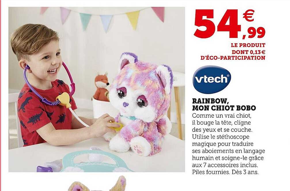 rainbow, mon chiot bobo vtech